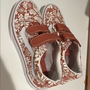 Floral Kids Shoes with Velcro Straps